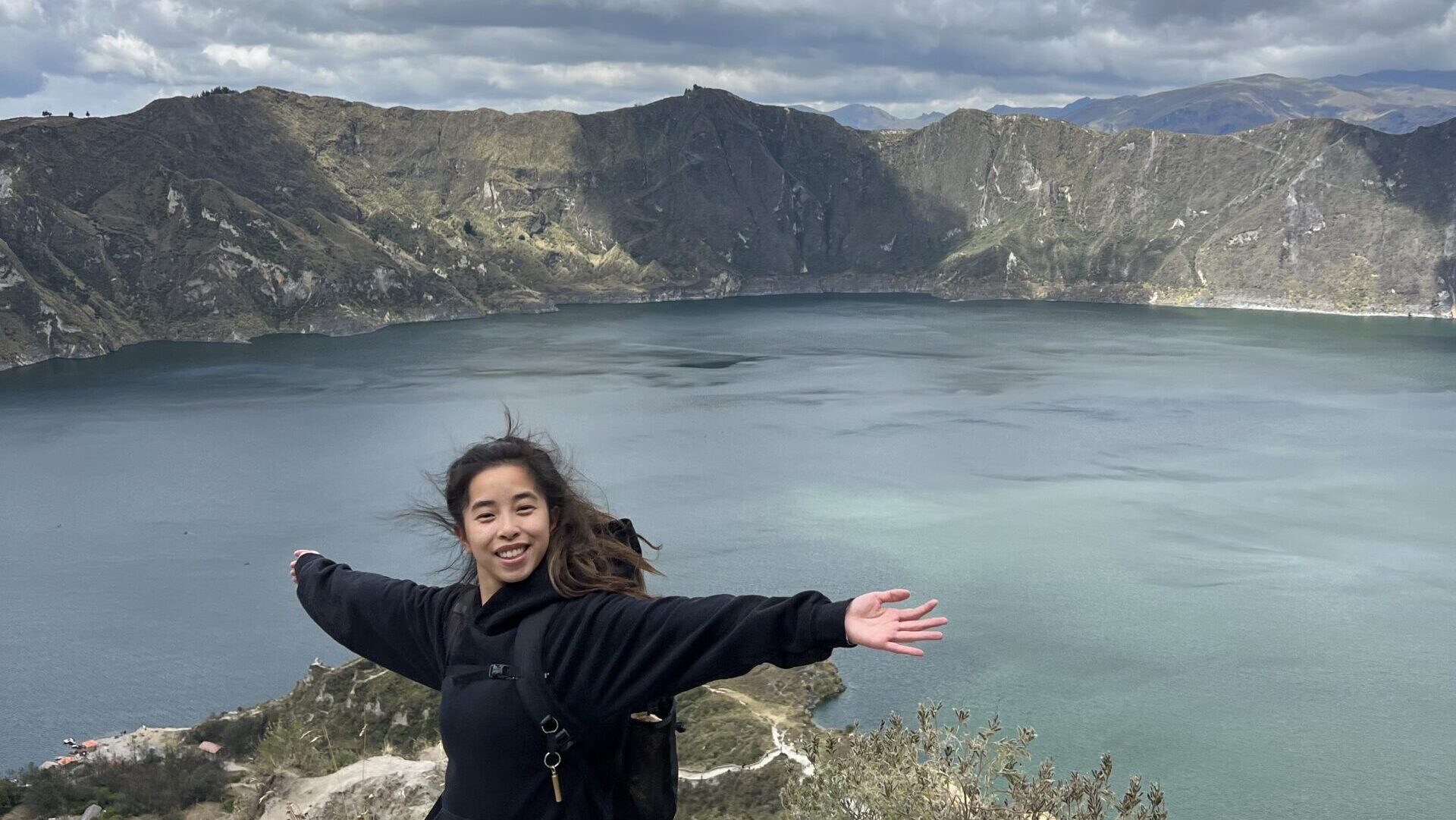 Lydia posing outside in Ecuador