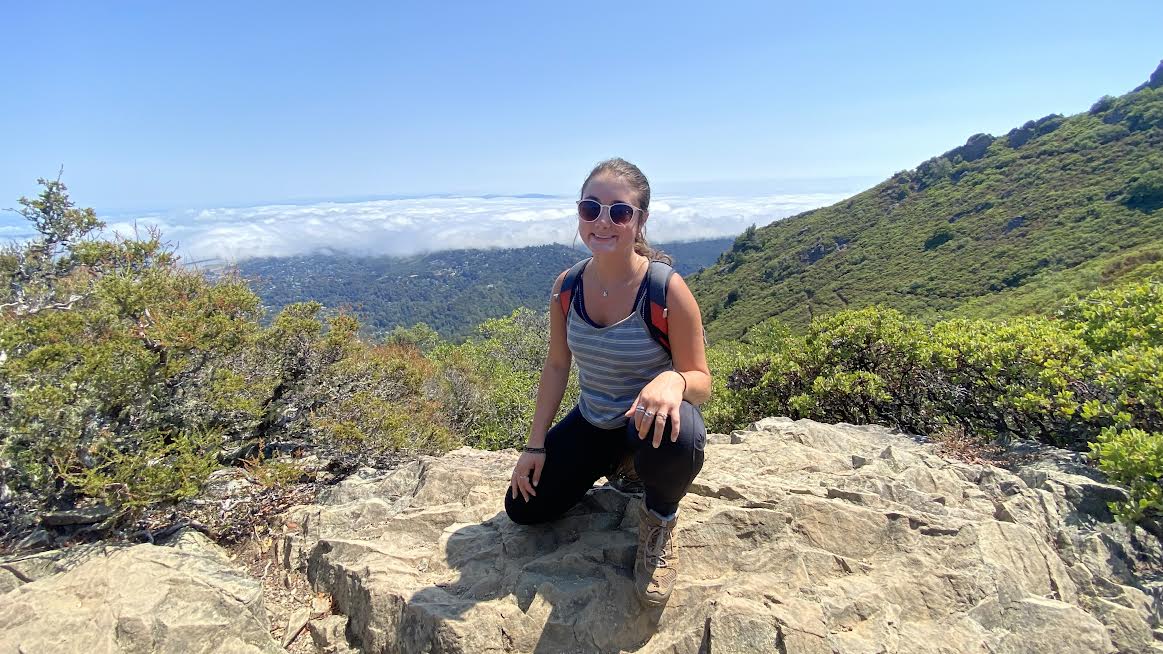 Riley hiking