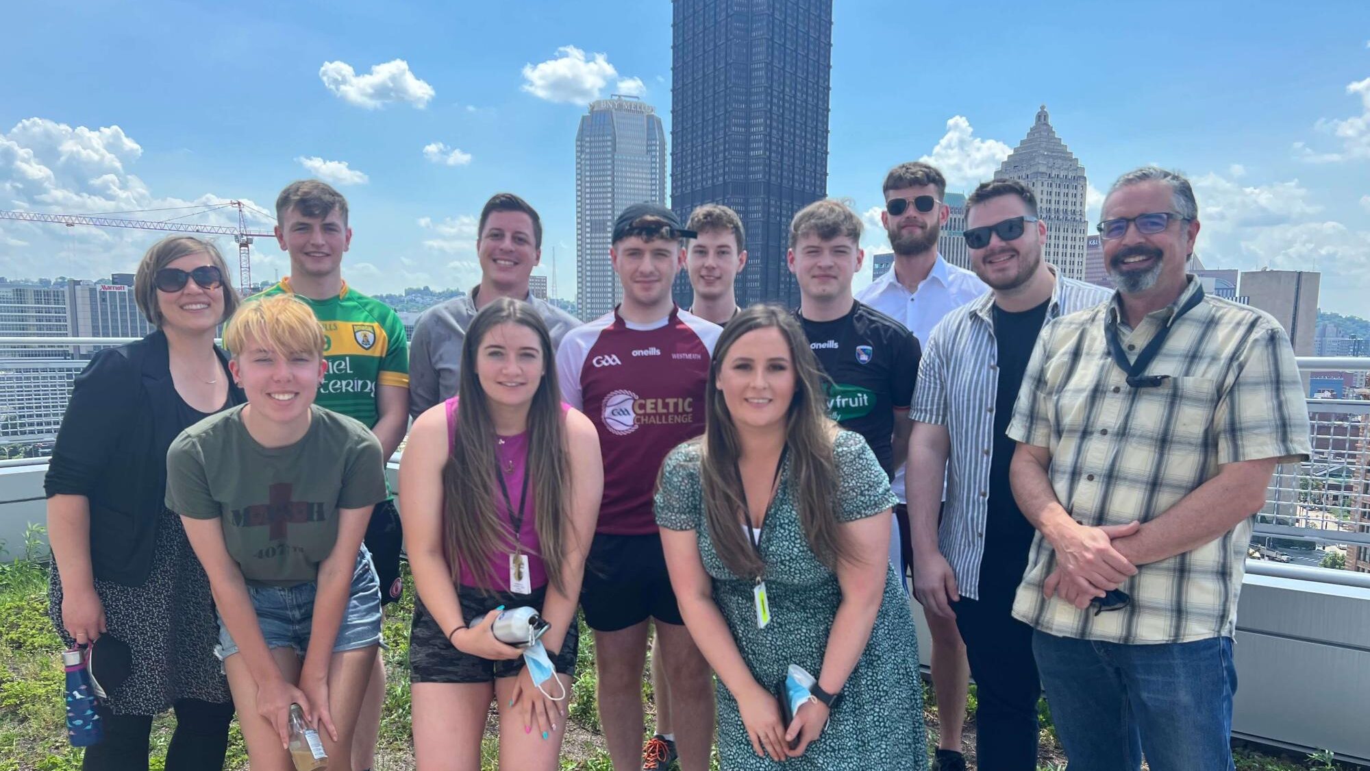 HPB Students group picture on green roof of EIC